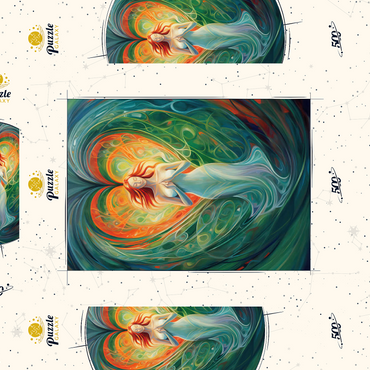 Darstellung des Puzzle Motivs Ethereal Goddess of Love and Nature in Spiritual Art 500 Puzzle Schachtel 3D Modell