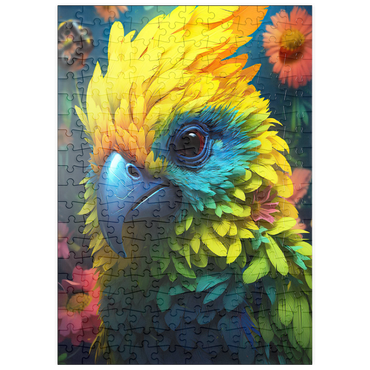 Darstellung des Puzzle Motivs puzzleplate Vibrant Tropical Parrot with Lush Feather Details 200 Puzzle