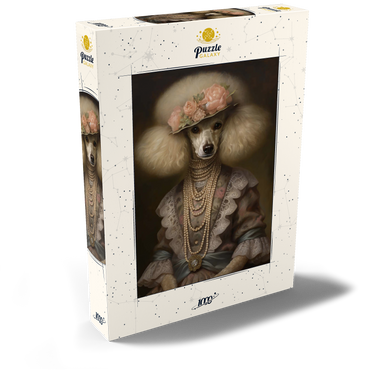 Darstellung des Puzzle Motivs Regal Victorian Poodle 1000 Puzzle Schachtel Ansicht2