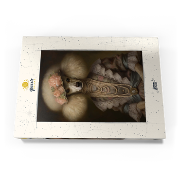 Darstellung des Puzzle Motivs Regal Victorian Poodle 1000 Puzzle Schachtel Ansicht3