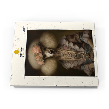 Darstellung des Puzzle Motivs Regal Victorian Poodle 200 Puzzle Schachtel Ansicht3