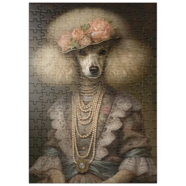 Darstellung des Puzzle Motivs puzzleplate Regal Victorian Poodle 200 Puzzle