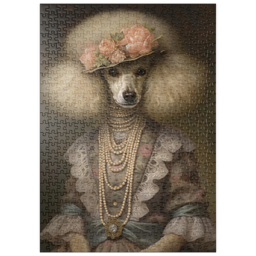 Darstellung des Puzzle Motivs puzzleplate Regal Victorian Poodle 500 Puzzle