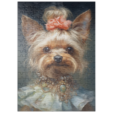 Darstellung des Puzzle Motivs puzzleplate Elegant Victorian Yorkshire Terrier 200 Puzzle