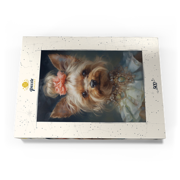 Darstellung des Puzzle Motivs Elegant Victorian Yorkshire Terrier 500 Puzzle Schachtel Ansicht3