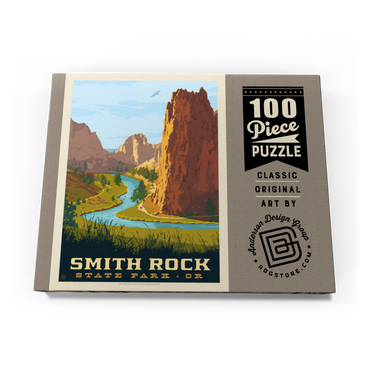 Darstellung des Puzzle Motivs Smith Rock State Park, Oregon 100 Puzzle Schachtel Ansicht3