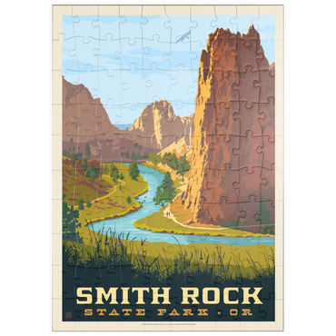 Darstellung des Puzzle Motivs puzzleplate Smith Rock State Park, Oregon 100 Puzzle