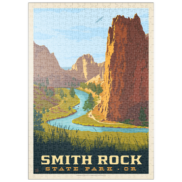 Darstellung des Puzzle Motivs puzzleplate Smith Rock State Park, Oregon 500 Puzzle