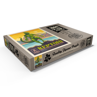 Darstellung des Puzzle Motivs Legends Of The National Parks: Lassen Volcanic's Reptoid 1000 Puzzle Schachtel Ansicht1