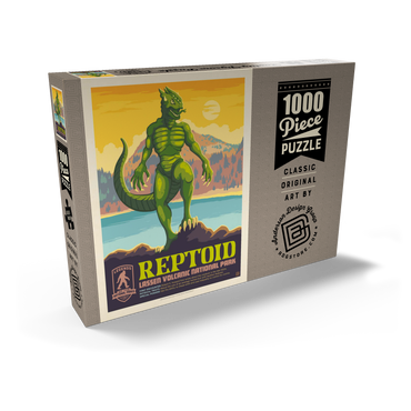 Darstellung des Puzzle Motivs Legends Of The National Parks: Lassen Volcanic's Reptoid 1000 Puzzle Schachtel Ansicht2