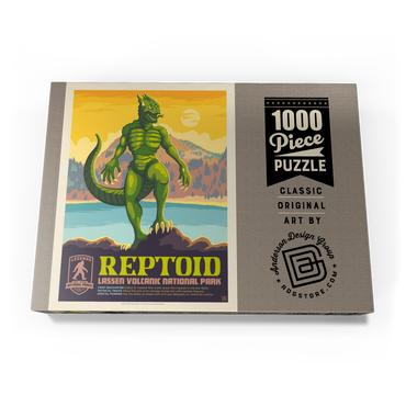 Darstellung des Puzzle Motivs Legends Of The National Parks: Lassen Volcanic's Reptoid 1000 Puzzle Schachtel Ansicht3