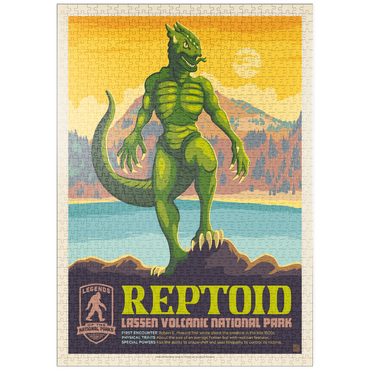 Darstellung des Puzzle Motivs puzzleplate Legends Of The National Parks: Lassen Volcanic's Reptoid 1000 Puzzle