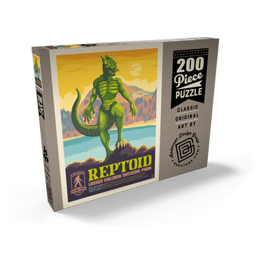 Darstellung des Puzzle Motivs Legends Of The National Parks: Lassen Volcanic's Reptoid 200 Puzzle Schachtel Ansicht2