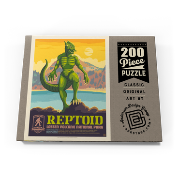 Darstellung des Puzzle Motivs Legends Of The National Parks: Lassen Volcanic's Reptoid 200 Puzzle Schachtel Ansicht3