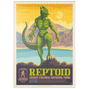 Darstellung des Puzzle Motivs puzzleplate Legends Of The National Parks: Lassen Volcanic's Reptoid 500 Puzzle
