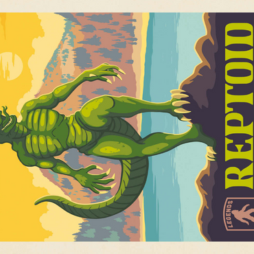 Darstellung des Puzzle Motivs Legends Of The National Parks: Lassen Volcanic's Reptoid 500 Puzzle 3D Modell