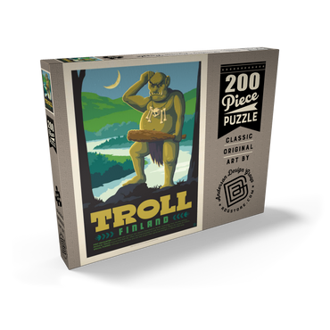 Darstellung des Puzzle Motivs Mythical Creatures: Troll (Finland) 200 Puzzle Schachtel Ansicht2