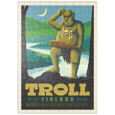 Darstellung des Puzzle Motivs puzzleplate Mythical Creatures: Troll (Finland) 200 Puzzle