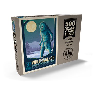 Darstellung des Puzzle Motivs Legends Of The National Parks: Acadia's White Walker 500 Puzzle Schachtel Ansicht2