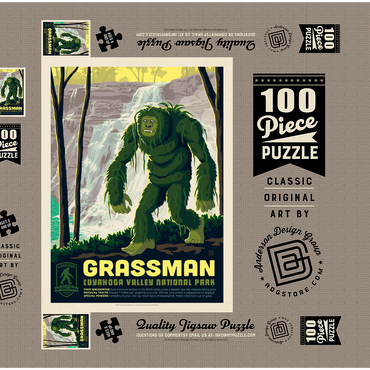 Darstellung des Puzzle Motivs Legends Of The National Parks: Cuyahoga Valley's Grassman 100 Puzzle Schachtel 3D Modell