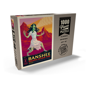 Darstellung des Puzzle Motivs Legends Of The National Parks: Badland's Banshee 1000 Puzzle Schachtel Ansicht2