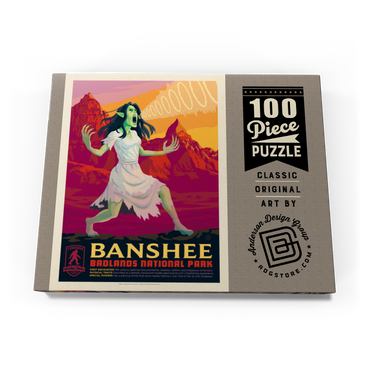 Darstellung des Puzzle Motivs Legends Of The National Parks: Badland's Banshee 100 Puzzle Schachtel Ansicht3