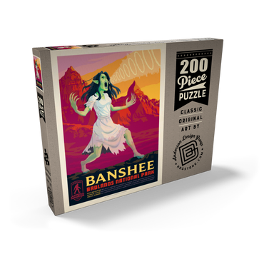Darstellung des Puzzle Motivs Legends Of The National Parks: Badland's Banshee 200 Puzzle Schachtel Ansicht2