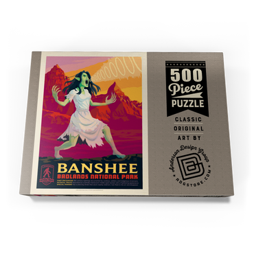 Darstellung des Puzzle Motivs Legends Of The National Parks: Badland's Banshee 500 Puzzle Schachtel Ansicht3