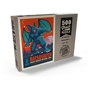 Darstellung des Puzzle Motivs Legends Of The National Parks: Mt Rainier's Batsquatch 500 Puzzle Schachtel Ansicht2