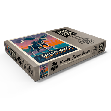 Darstellung des Puzzle Motivs Legends Of The National Parks: Acadia's Specter Moose 500 Puzzle Schachtel Ansicht1