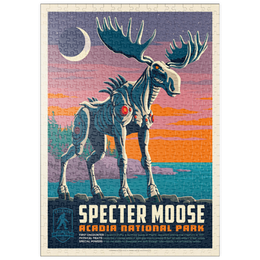 Darstellung des Puzzle Motivs puzzleplate Legends Of The National Parks: Acadia's Specter Moose 500 Puzzle