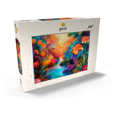 Darstellung des Puzzle Motivs Fantasy River Valley with Vibrant Sunset 1000 Puzzle Schachtel Ansicht2