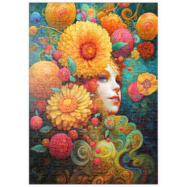 Darstellung des Puzzle Motivs puzzleplate Sunlit Blossoms and Raspberry Dreams 200 Puzzle