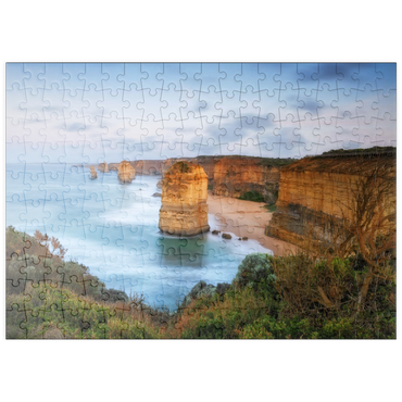 Darstellung des Puzzle Motivs puzzleplate Twelve Apostles Limestone Stacks at Sunset 200 Puzzle