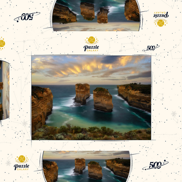 Darstellung des Puzzle Motivs Loch Ard Gorge, Great Ocean Road, Australia 500 Puzzle Schachtel 3D Modell