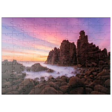 Darstellung des Puzzle Motivs puzzleplate Pinnacles at Cape Woolamai, Phillip Island, Australia 100 Puzzle