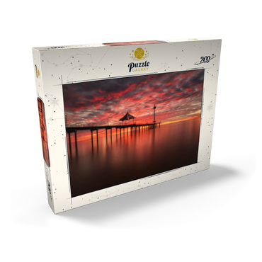 Darstellung des Puzzle Motivs Sunset at Brighton Jetty, South Australia 200 Puzzle Schachtel Ansicht2