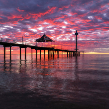 Darstellung des Puzzle Motivs Brighton Jetty Sunset Reflection, South Australia 1000 Puzzle 3D Modell