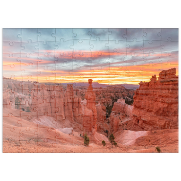 Darstellung des Puzzle Motivs puzzleplate Thor's Hammer at Sunrise, Bryce Canyon National Park 100 Puzzle