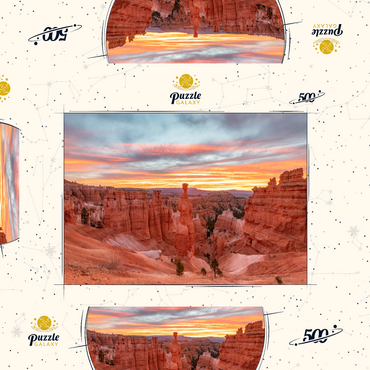 Darstellung des Puzzle Motivs Thor's Hammer at Sunrise, Bryce Canyon National Park 500 Puzzle Schachtel 3D Modell