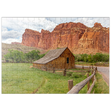Darstellung des Puzzle Motivs puzzleplate Rustic Barn in Capitol Reef National Park 200 Puzzle
