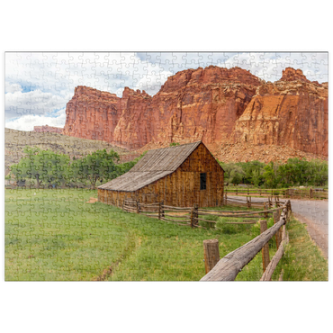Darstellung des Puzzle Motivs puzzleplate Rustic Barn in Capitol Reef National Park 500 Puzzle