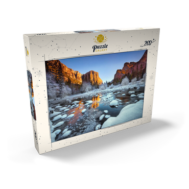 Darstellung des Puzzle Motivs Yosemite Winter Sunrise with Snow-Covered River 200 Puzzle Schachtel Ansicht2