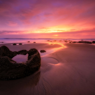 Darstellung des Puzzle Motivs Moeraki Boulders at Sunrise – Coastal New Zealand Magic 1000 Puzzle 3D Modell