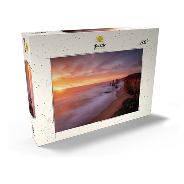 Darstellung des Puzzle Motivs Twelve Apostles – Sunset Glow on Victoria's Coast 500 Puzzle Schachtel Ansicht2