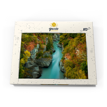 Darstellung des Puzzle Motivs Shotover River Gorge – Autumn in Queenstown 100 Puzzle Schachtel Ansicht3