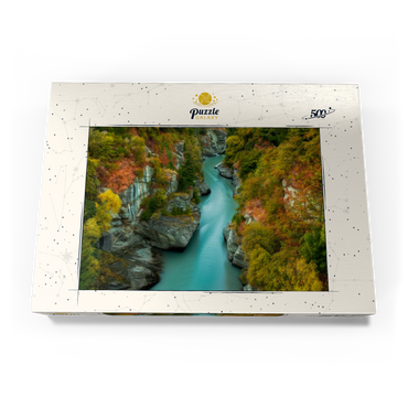 Darstellung des Puzzle Motivs Shotover River Gorge – Autumn in Queenstown 500 Puzzle Schachtel Ansicht3
