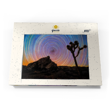 Darstellung des Puzzle Motivs Joshua Tree Under Spiral Star Trails 1000 Puzzle Schachtel Ansicht3