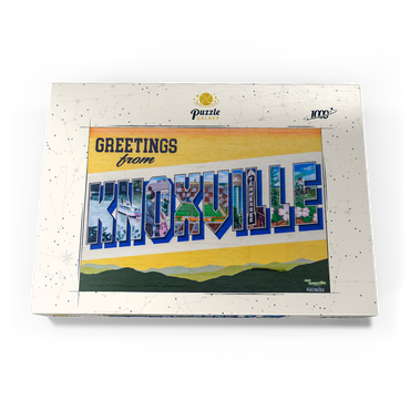 Darstellung des Puzzle Motivs Greetings from Knoxville Tennessee Mural 1000 Puzzle Schachtel Ansicht3