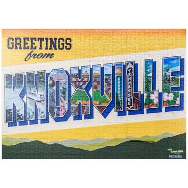 Darstellung des Puzzle Motivs puzzleplate Greetings from Knoxville Tennessee Mural 1000 Puzzle